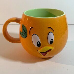Disney Parks Orange Bird Epcot Flower Garden Ceramic Coffee Mug Cup